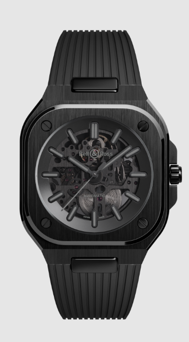 Review Bell and Ross BR 05 Replica Watch SKELETON PHANTOM CERAMIC BR05A-PH-SK-CE/SRB